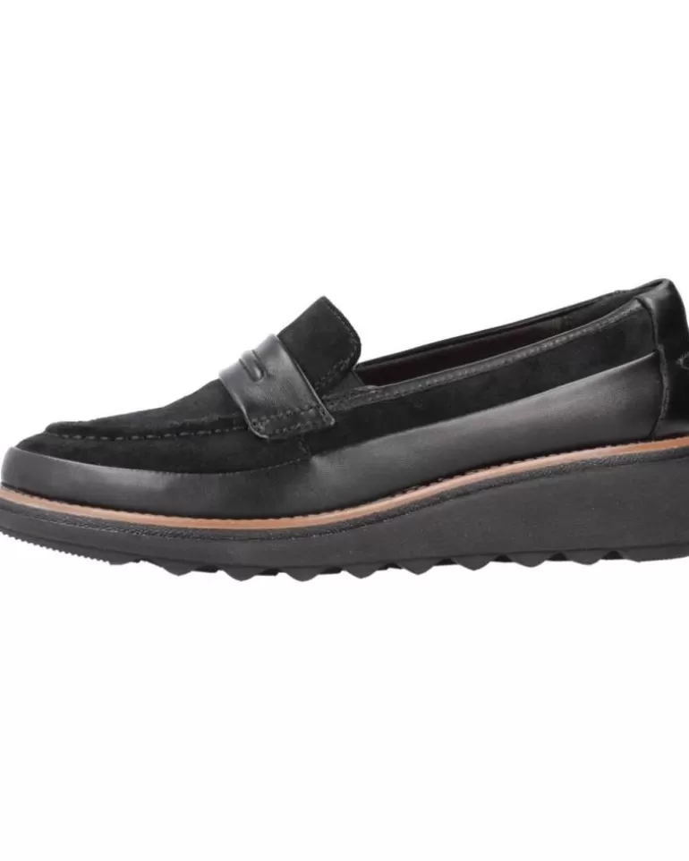 CLARKS Mocasines De Mujer Sharon Aster Negro Outlet