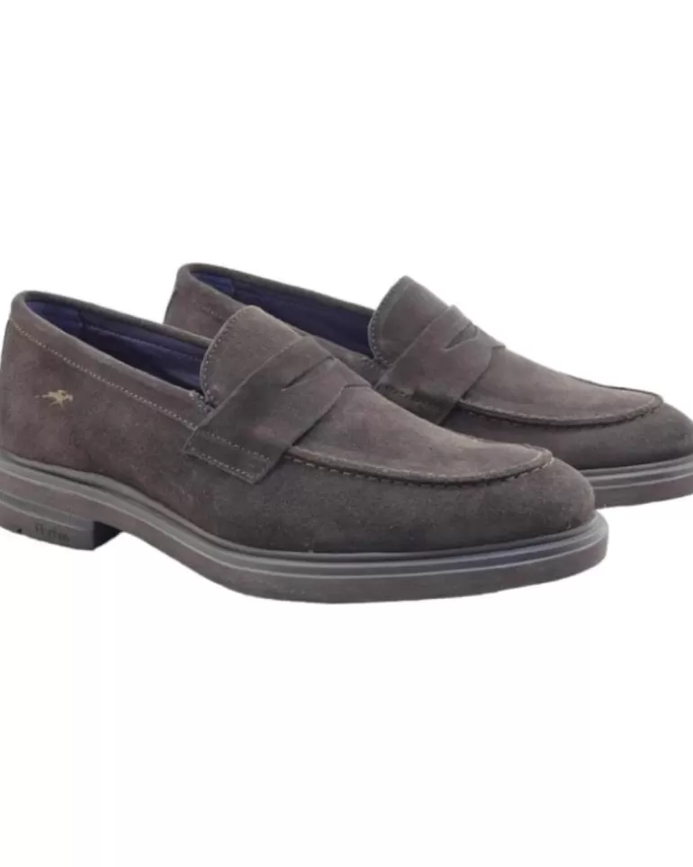 FLUCHOS Mocasines De Hombre Belgas F0633 Derbies Piel Afelpado Cafe Afelpado Cafe New