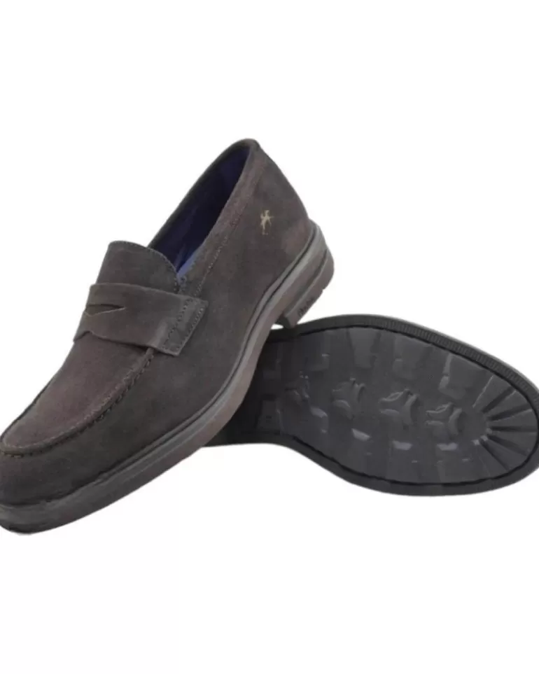 FLUCHOS Mocasines De Hombre Belgas F0633 Derbies Piel Afelpado Cafe Afelpado Cafe New