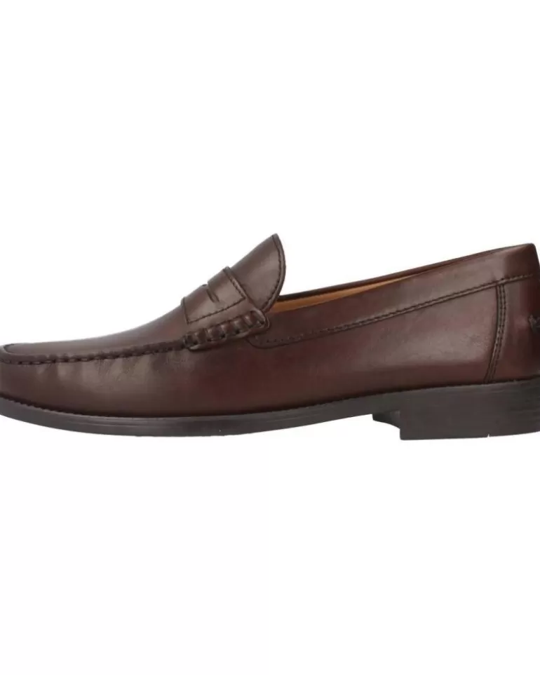 GEOX Mocasines De Hombre U New Damon B Marron Outlet