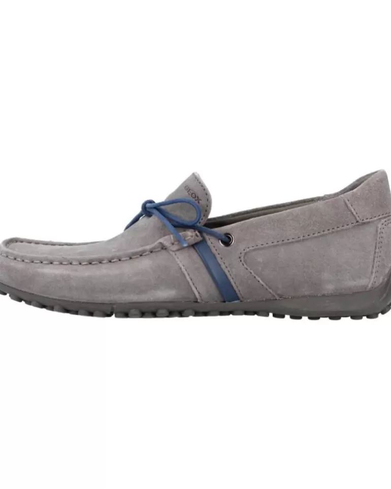GEOX Mocasines De Hombre Uomo Snake Gris Flash Sale