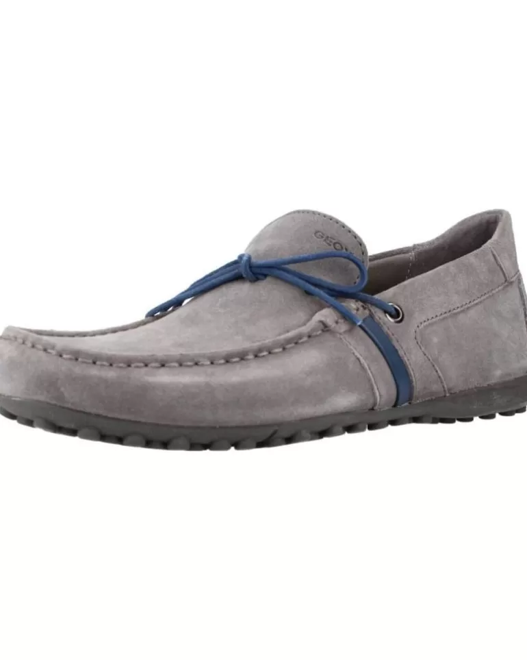 GEOX Mocasines De Hombre Uomo Snake Gris Flash Sale