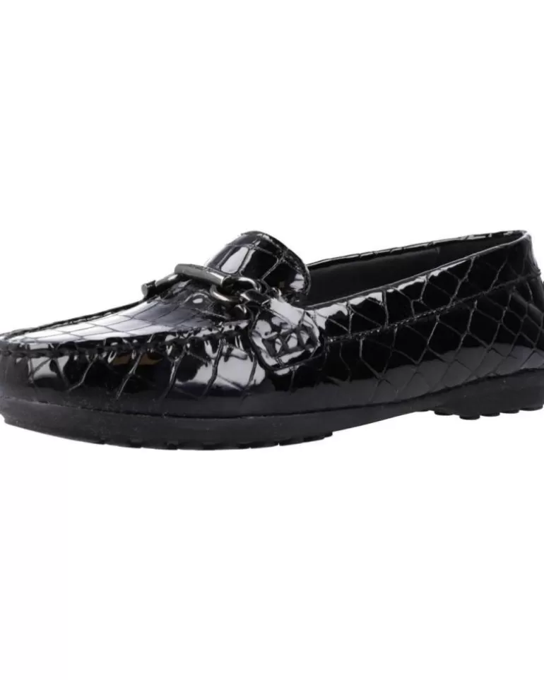 GEOX Mocasines De Mujer Croc Pr Pat Lea Negro Sale