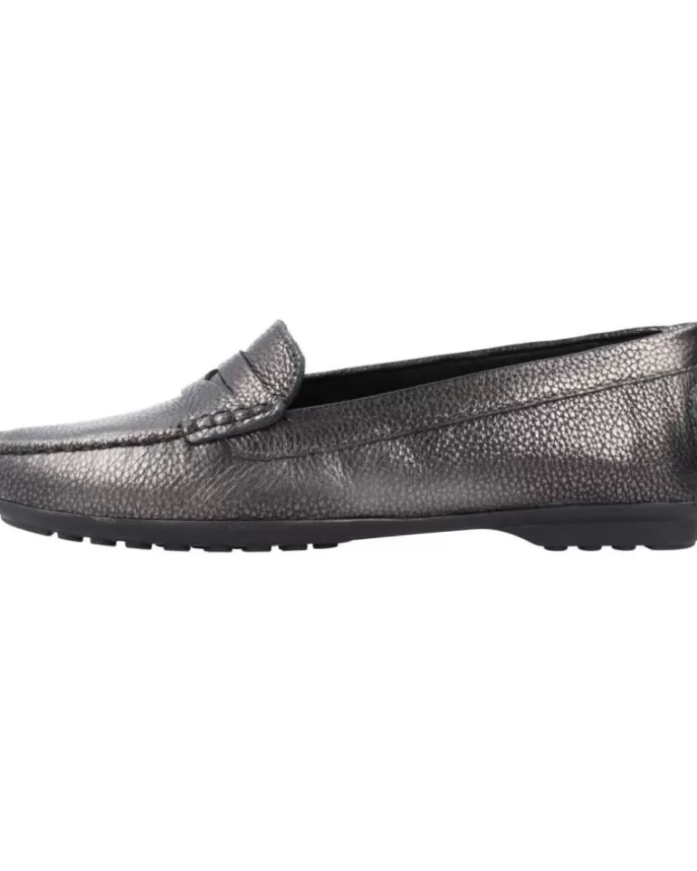 GEOX Mocasines De Mujer D Elidia Plata Fashion