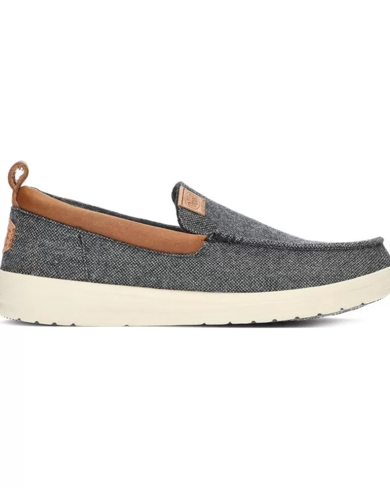 HEY DUDE Mocasines De Hombre Mocasines Dude Wally Grip Moc Wool Charcoal Discount