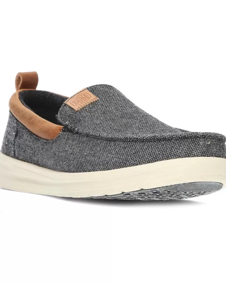 HEY DUDE Mocasines De Hombre Mocasines Dude Wally Grip Moc Wool Charcoal Discount