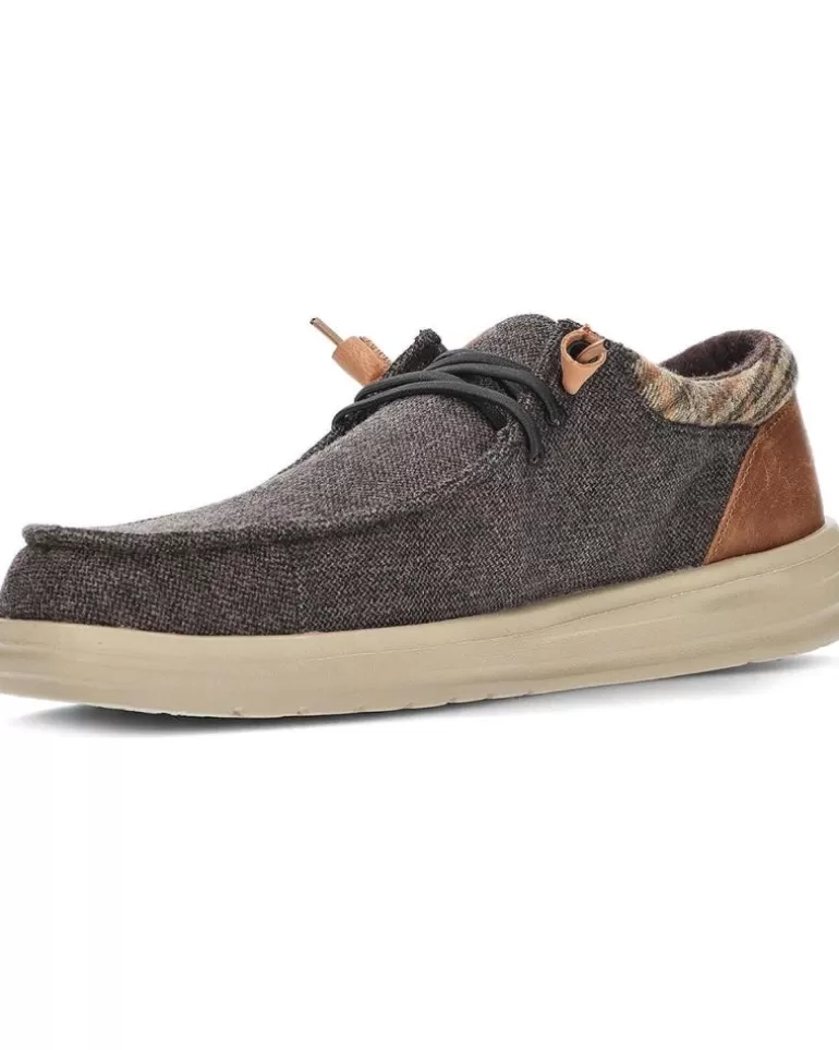 HEY DUDE Mocasines De Hombre Mocasines Dude Wally Grip Wool Brown Store
