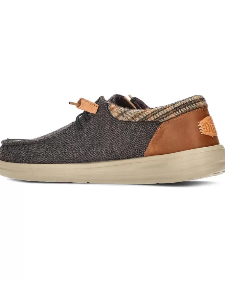 HEY DUDE Mocasines De Hombre Mocasines Dude Wally Grip Wool Brown Store