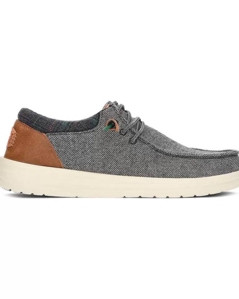 HEY DUDE Mocasines De Hombre Mocasines Dude Wally Grip Wool Charcoal Best Sale