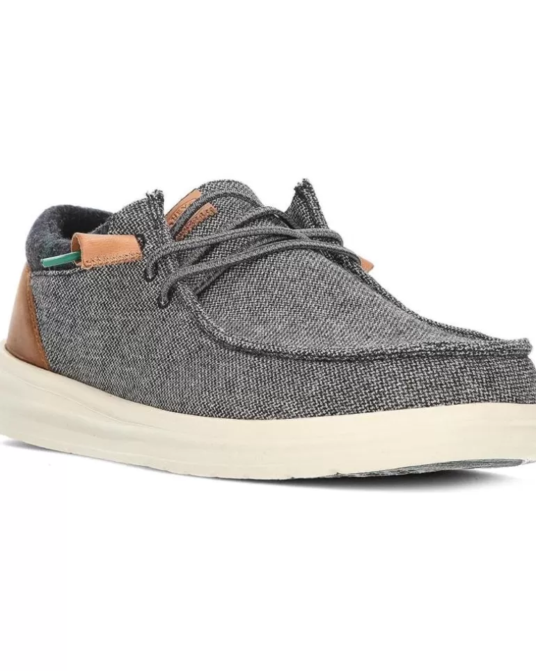 HEY DUDE Mocasines De Hombre Mocasines Dude Wally Grip Wool Charcoal Best Sale