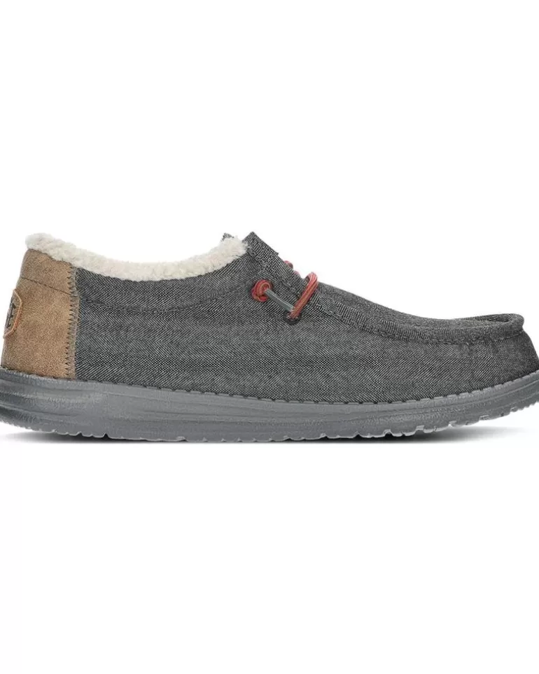 HEY DUDE Mocasines De Hombre Mocasines Dude Wally Shell Black Discount