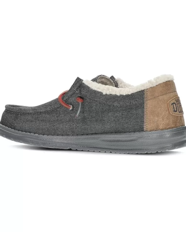 HEY DUDE Mocasines De Hombre Mocasines Dude Wally Shell Black Discount