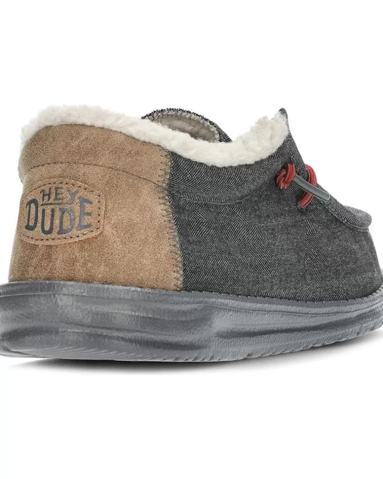 HEY DUDE Mocasines De Hombre Mocasines Dude Wally Shell Black Discount