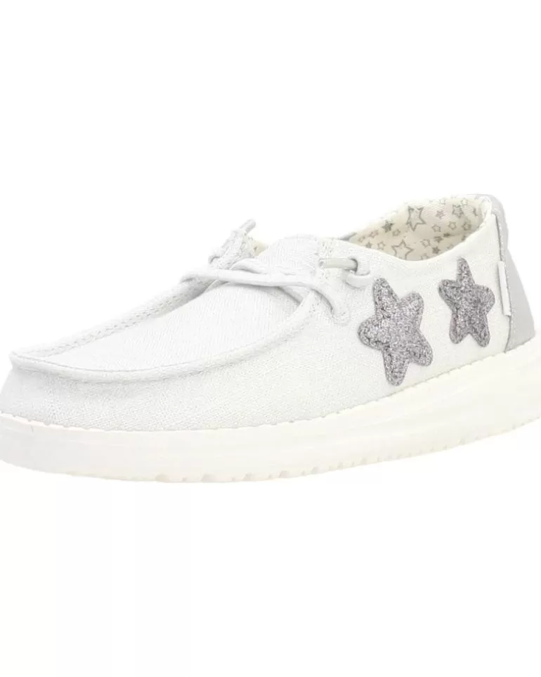 HEY DUDE Mocasines De Niña Y Niño Wendy Youth Gris Clearance