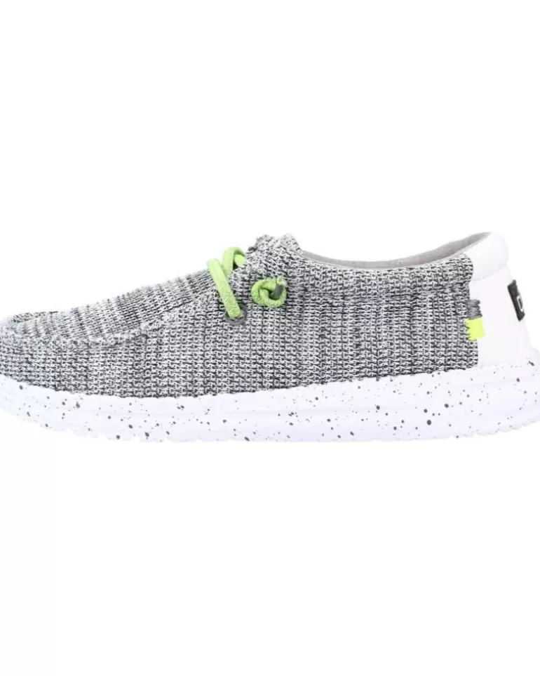 HEY DUDE Mocasines De Niño Wally Youth Gris Best Sale