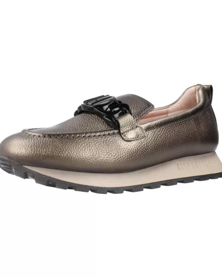 HISPANITAS Mocasines De Mujer Boira Bolmet Plata Best