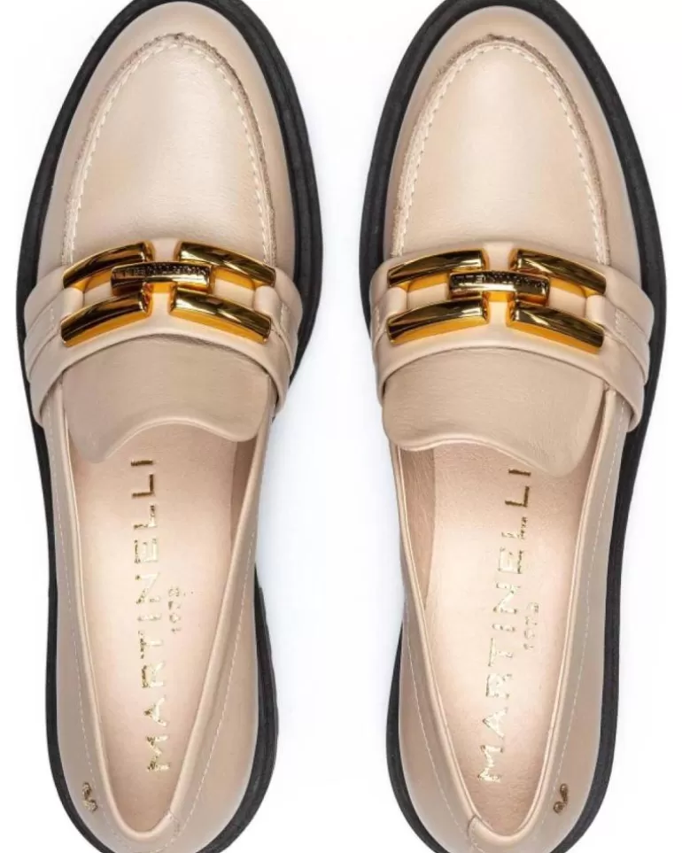 MARTINELLI Mocasines De Mujer Mocasin De Vestir Para Mujer 1674-B080Z Stone Cheap