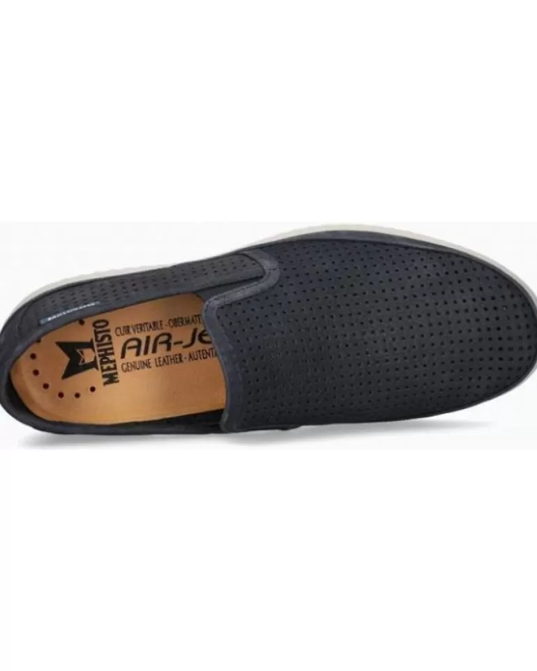 MEPHISTO Mocasines De Hombre Mocasin Tiago Navy New