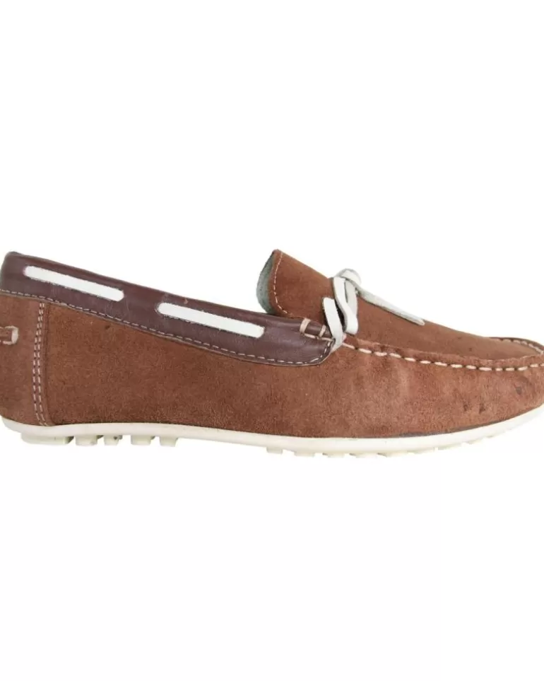MTNG Mocasines De Mujer Y Niña Y Niño 83515 Ante Marron Oscuro Best Sale