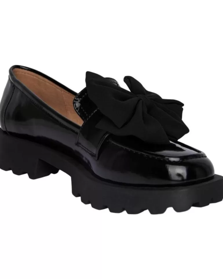 ONLY Mocasines De Mujer Zapato Charol Lazo 17142201 Negro Hot