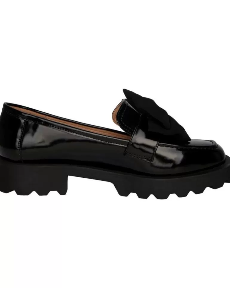 ONLY Mocasines De Mujer Zapato Charol Lazo 17142201 Negro Hot