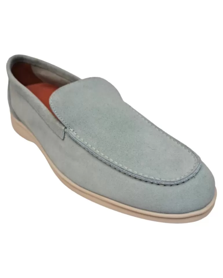 OTRAS MARCAS Mocasines De Hombre Gallar Azul Claro New