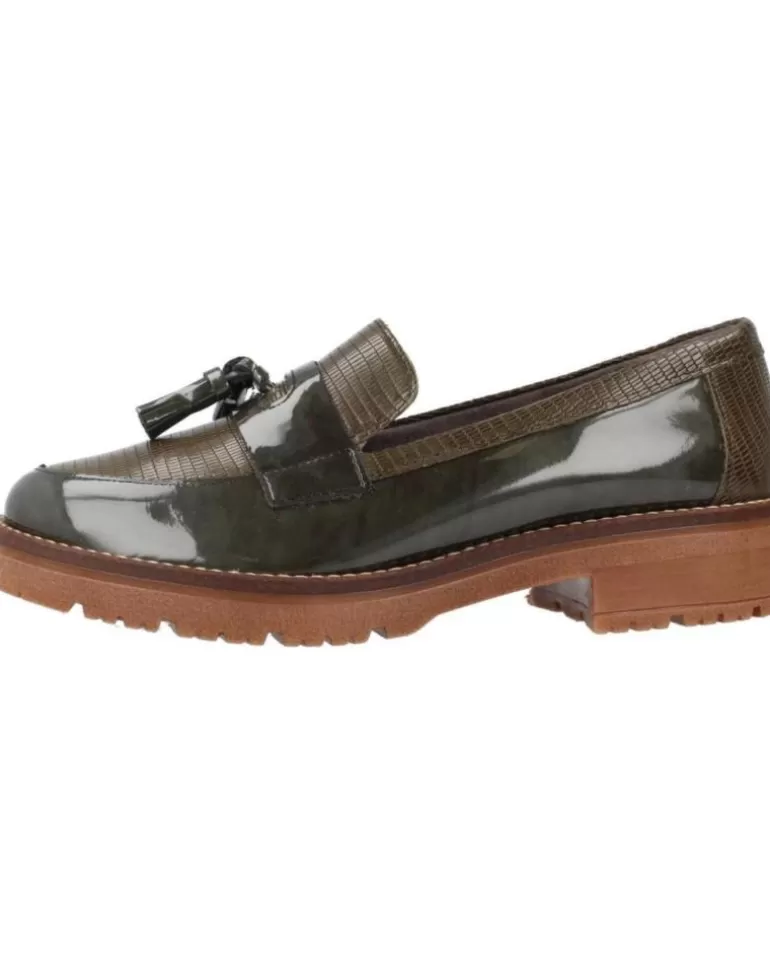 PITILLOS Mocasines De Mujer 5377P Verde Clearance