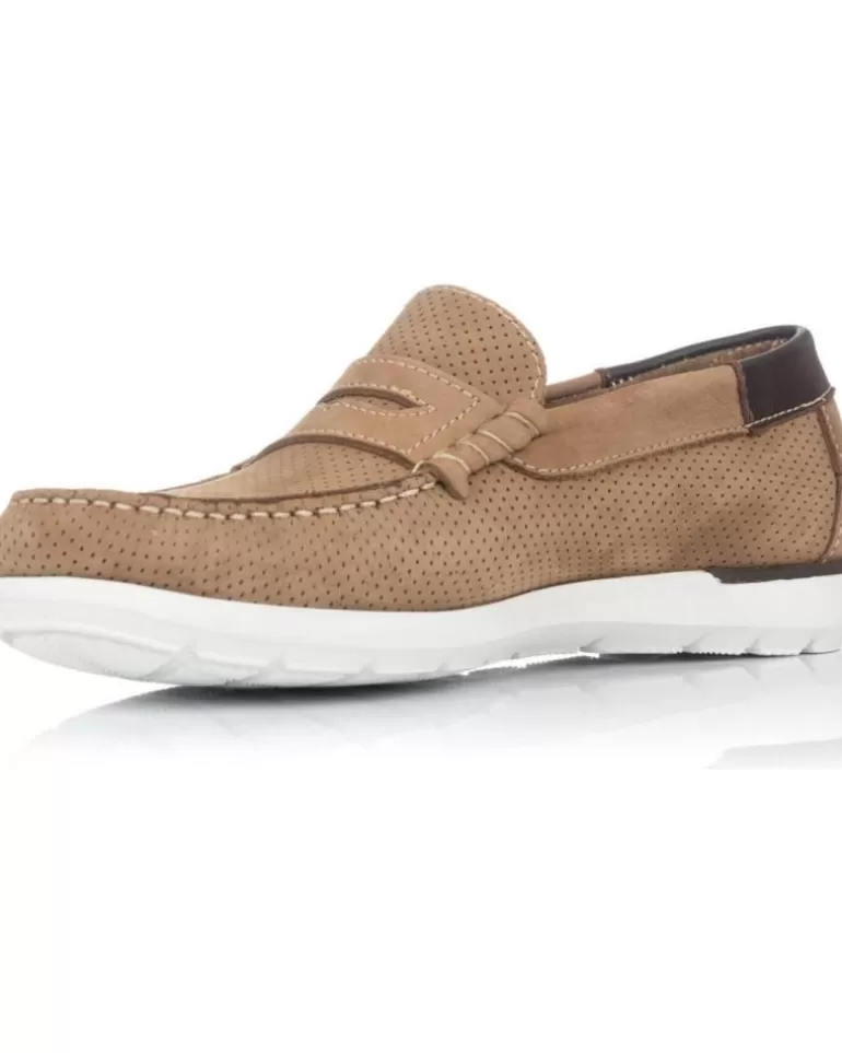 SNIPE Mocasines De Hombre Zapatos De Sport 05081 Taupe Marron Fashion