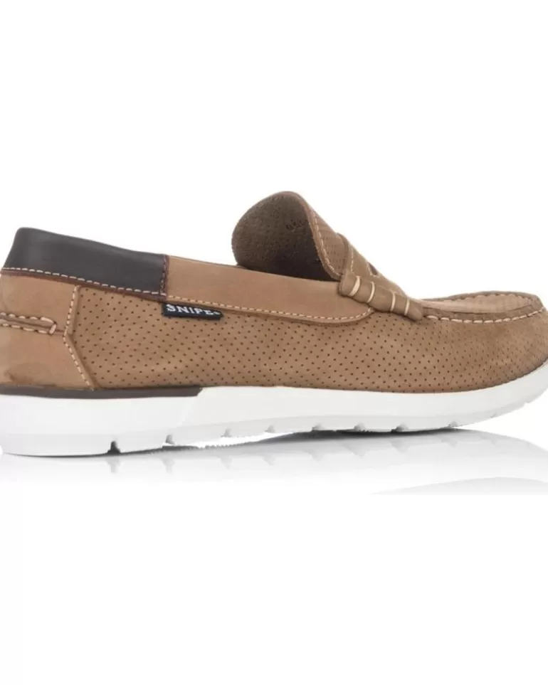 SNIPE Mocasines De Hombre Zapatos De Sport 05081 Taupe Marron Fashion