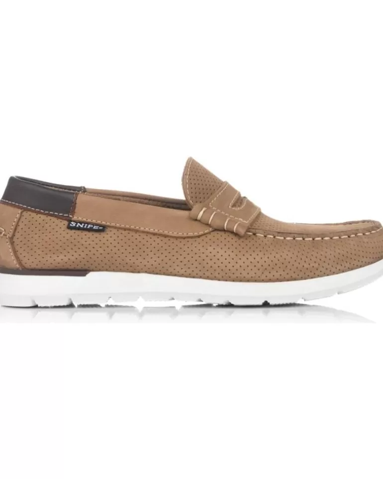 SNIPE Mocasines De Hombre Zapatos De Sport 05081 Taupe Marron Fashion
