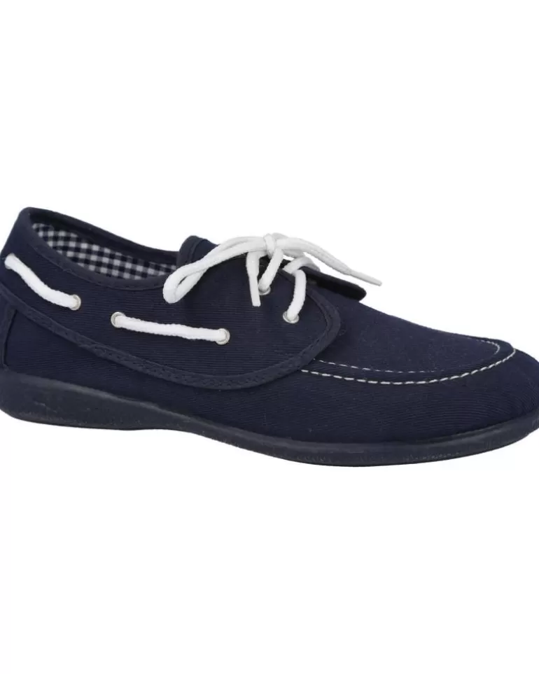 ANDREA RUIZ Nauticos De Niño 645-1 Zapatillas Lona Niño Marino Sale