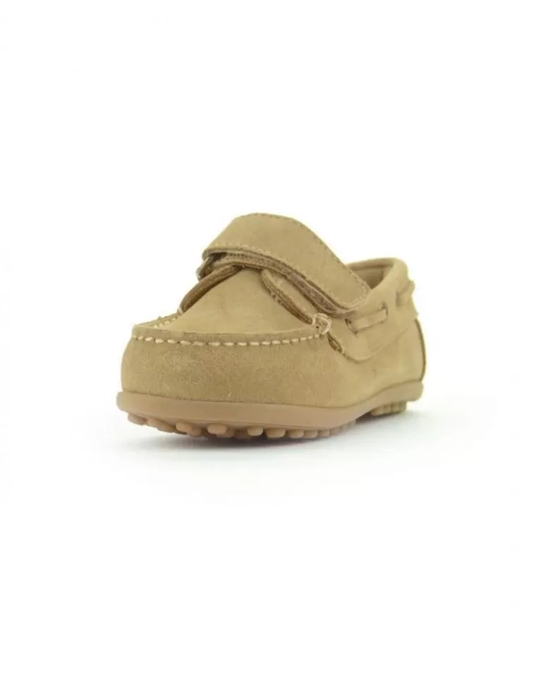 CONFETTIS Nauticos De Niño Nautico Velcro Ante Arena Beige Best