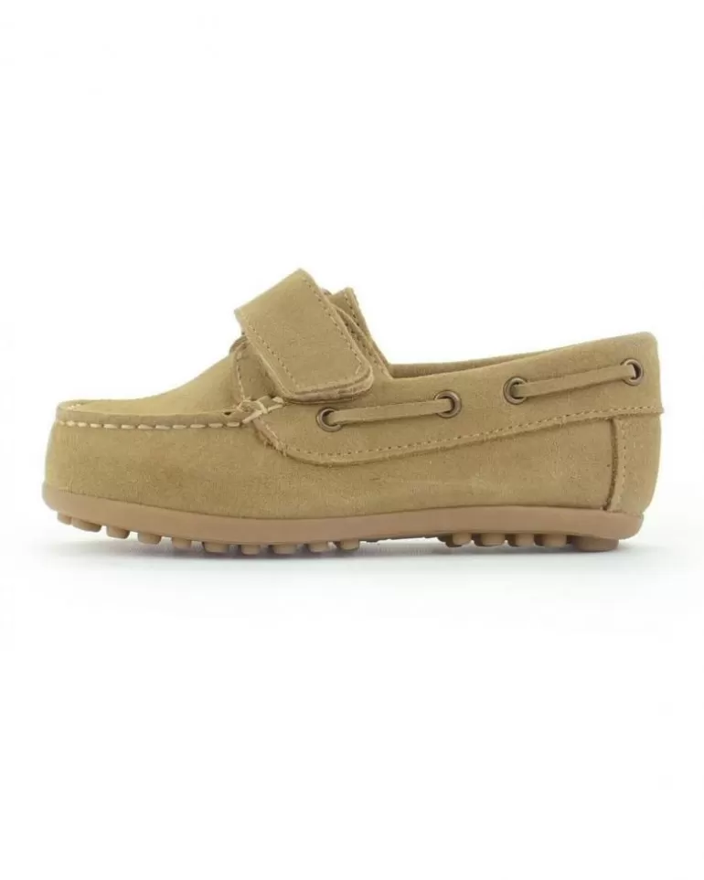 CONFETTIS Nauticos De Niño Nautico Velcro Ante Arena Beige Best