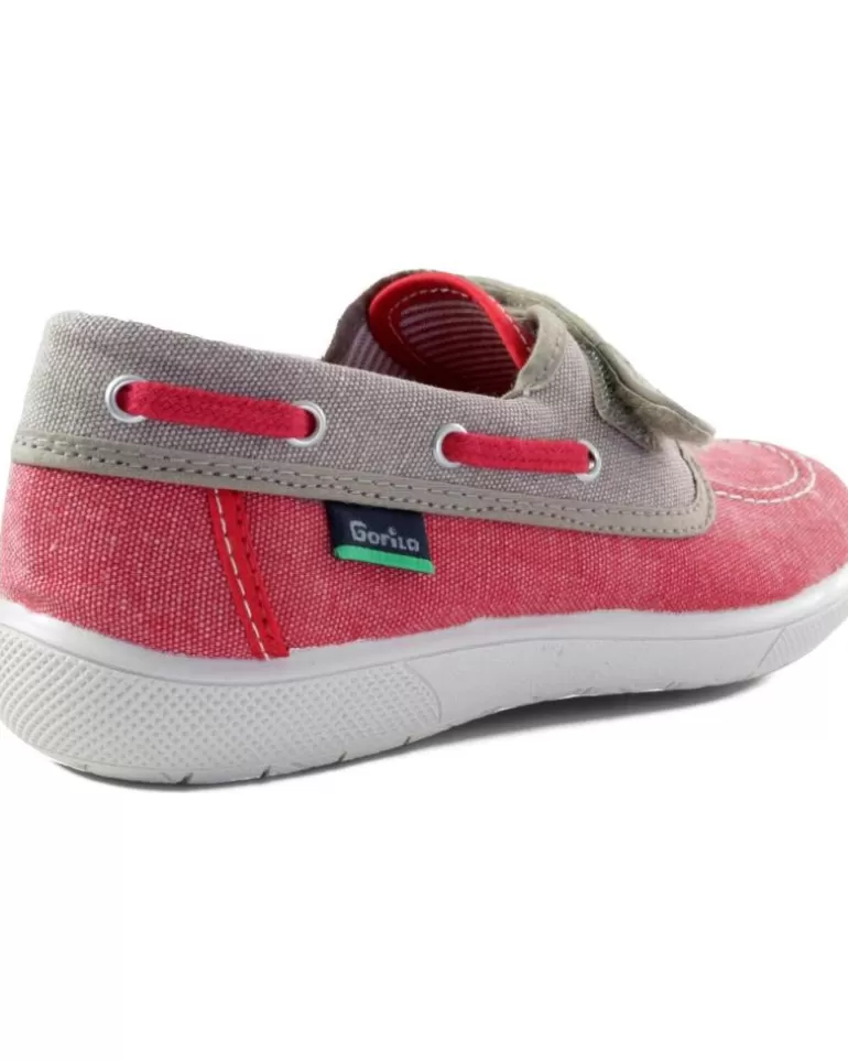 GORILA Nauticos De Niño Canvas Miami Cerrado Niño Rojo Discount