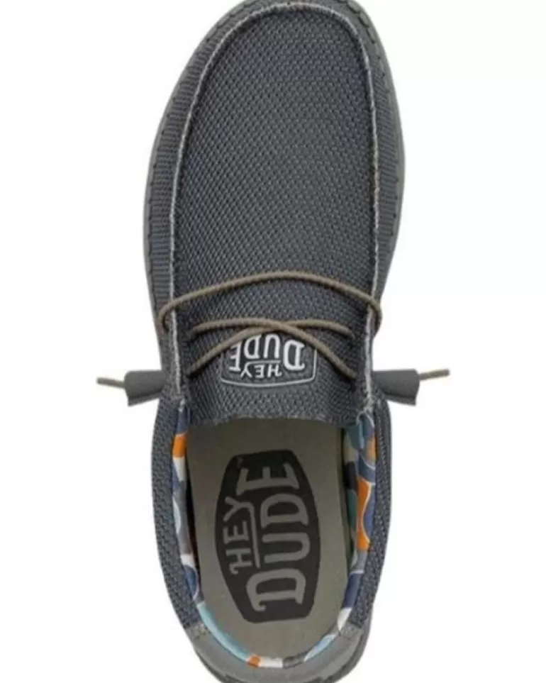 HEY DUDE Nauticos De Hombre Wally Sox Triple Needle - Blue Shadow Jeans Clearance