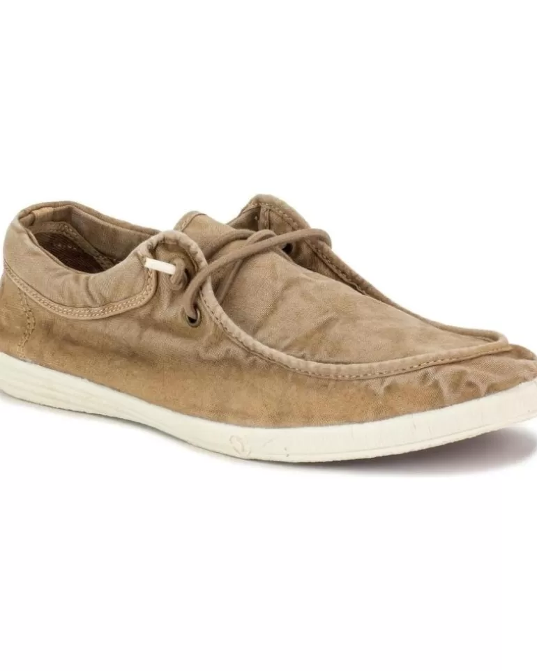 NATURAL WORLD Nauticos De Hombre 311E H - 48 Old Wallabi Enzimatico Fino Beige Fashion
