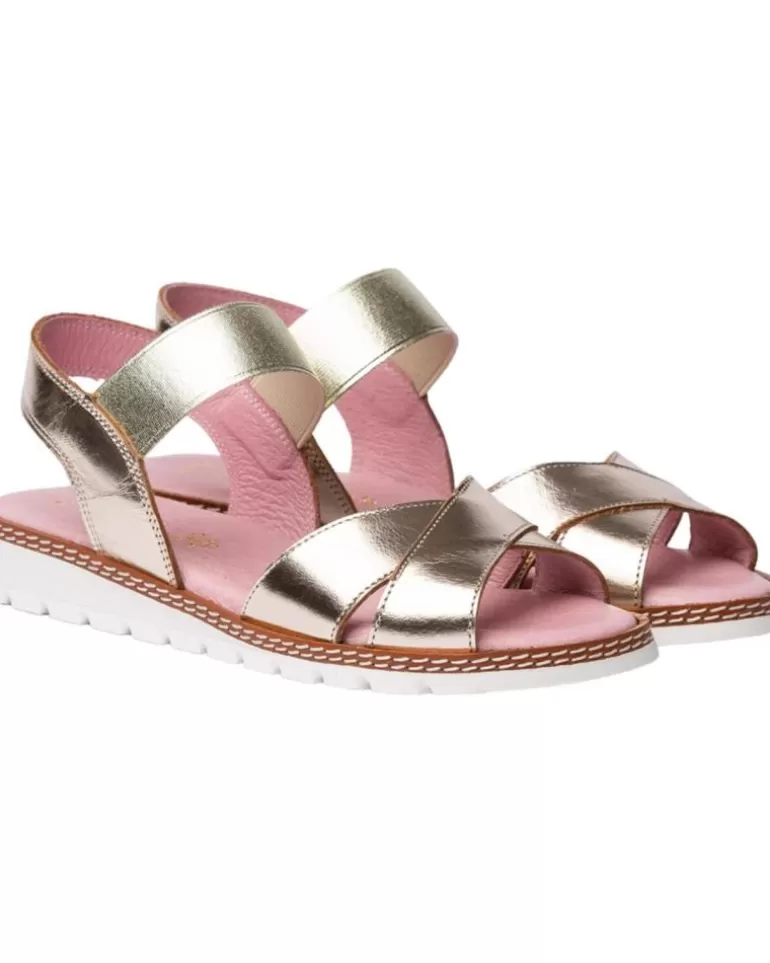 ANGELITOS Sandalias De Mujer Y Niña Sandalia H Leopardo Ang626 Platino Store