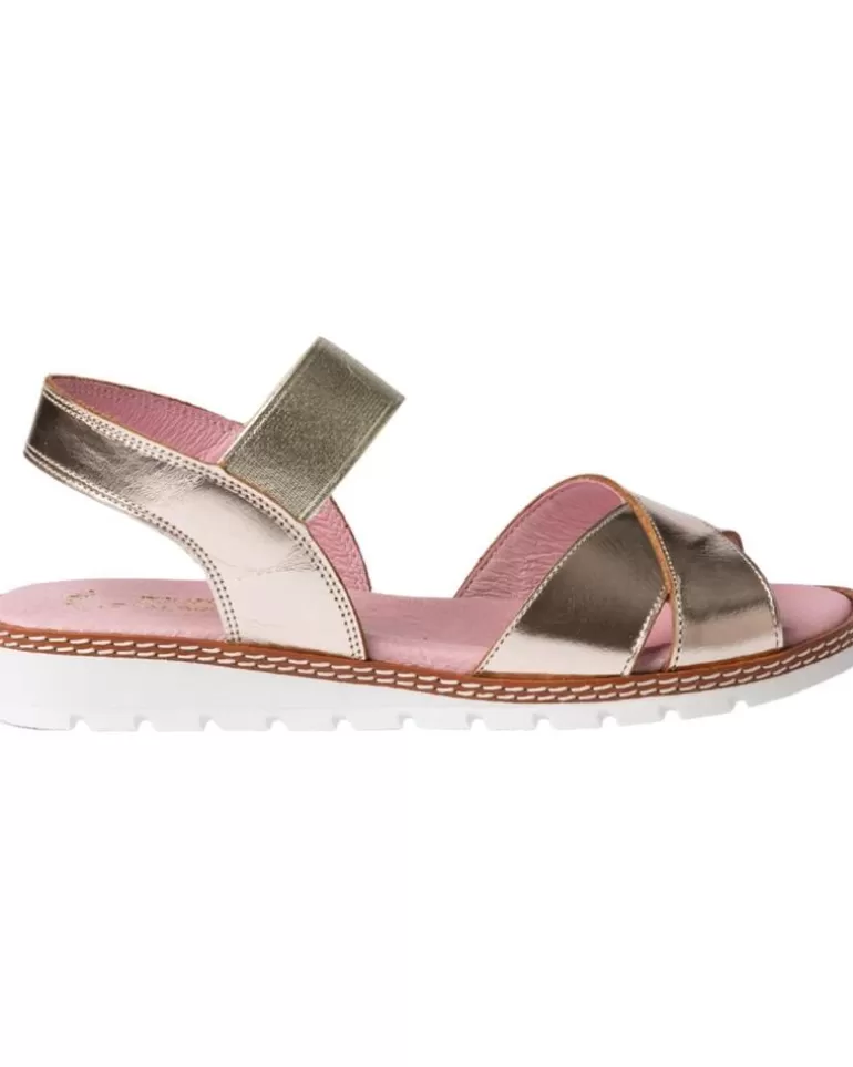 ANGELITOS Sandalias De Mujer Y Niña Sandalia H Leopardo Ang626 Platino Store