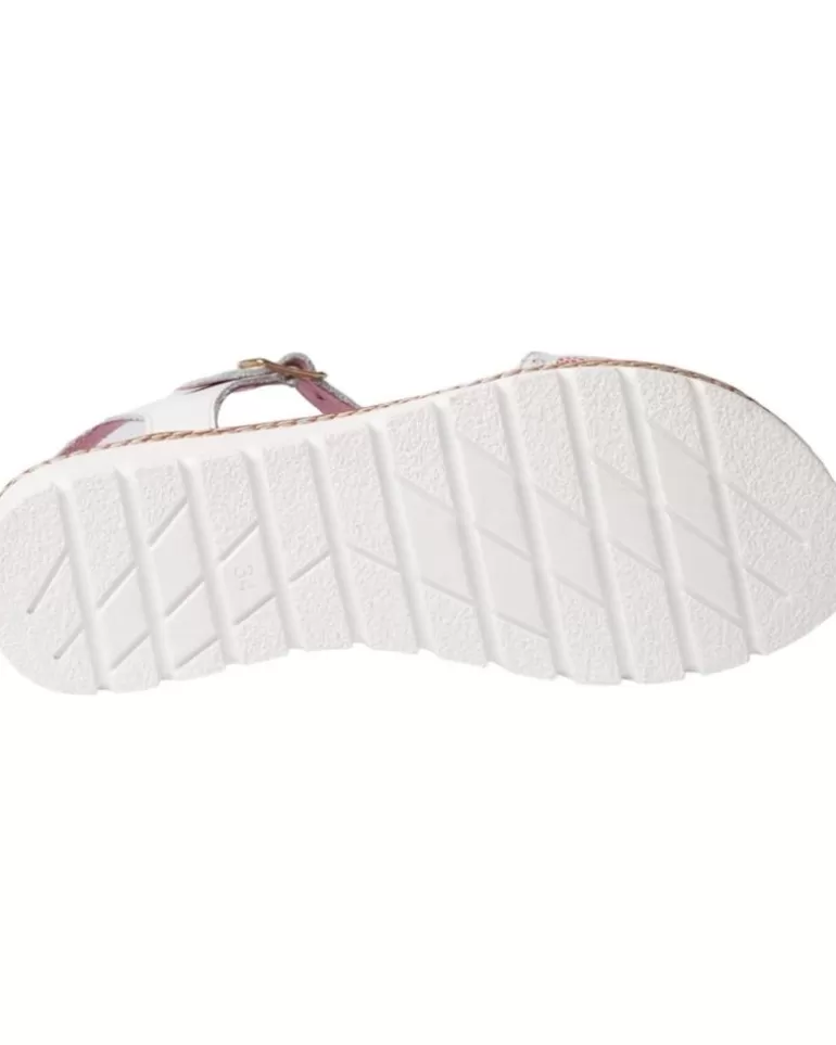 ANGELITOS Sandalias De Niña Sandalia H Flor Ang625 Blanco Fashion