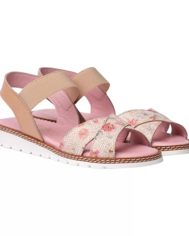 ANGELITOS Sandalias De Niña Sandalia H Flor Ang626 Nude Shop