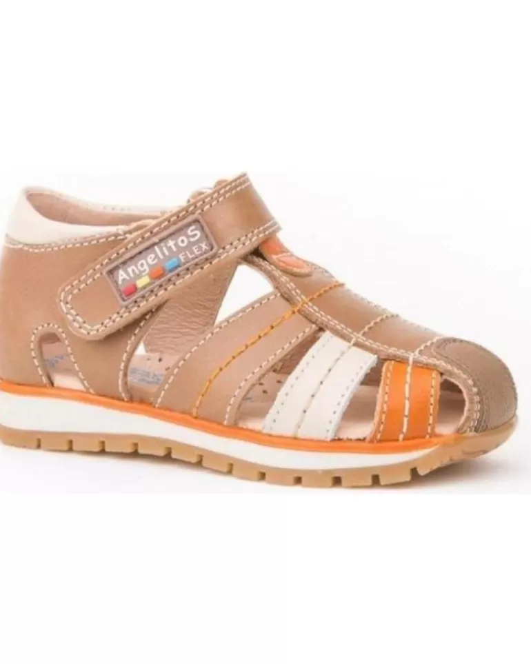 ANGELITOS Sandalias De Niño Sandalias 450 Sandalia Marron Cheap
