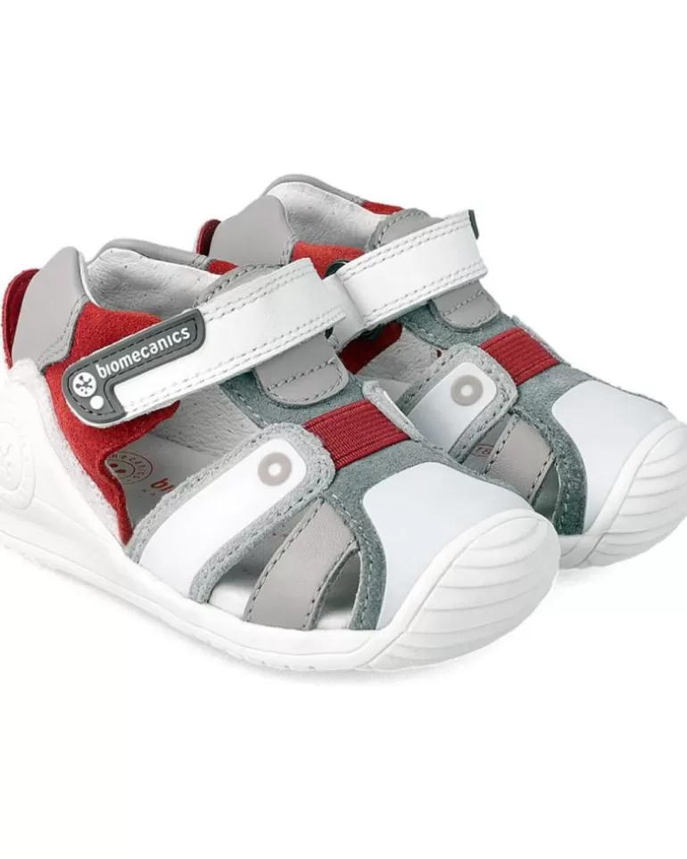 BIOMECANICS Sandalias De Niña Y Niño Sandalias C-Blanco Y Rojosauv Online