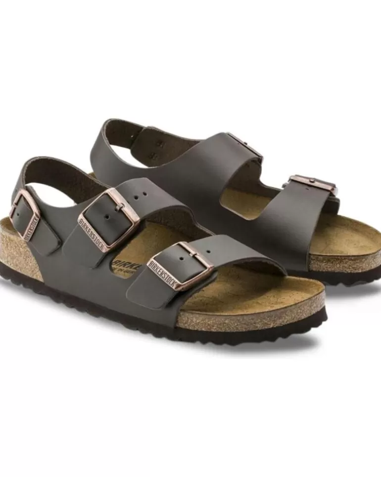 BIRKENSTOCK Sandalias De Hombre Milano 34101 Dark Brown Fashion