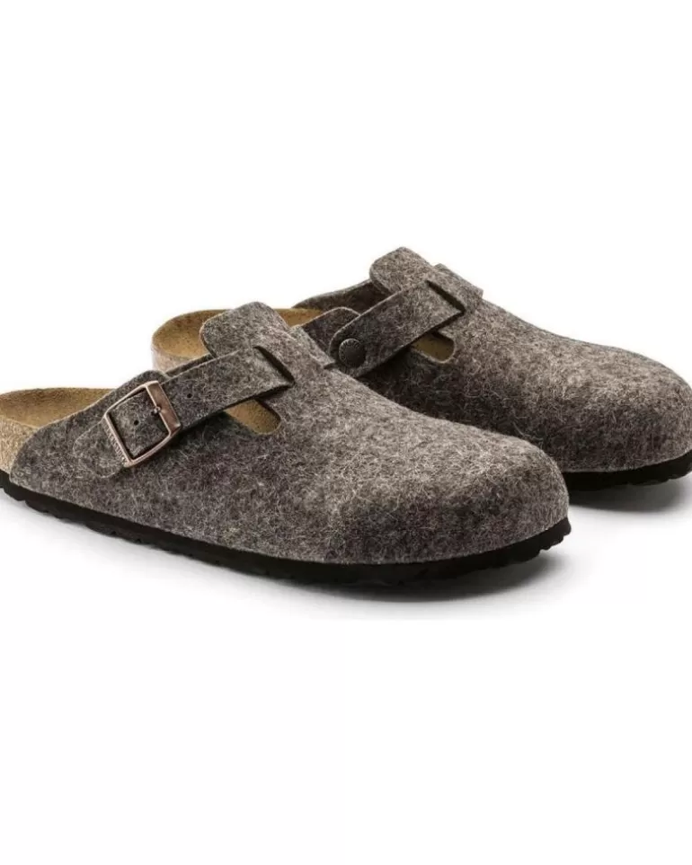 BIRKENSTOCK Sandalias De Mujer Zapatillas De Casa Boston Marron Marron Hot