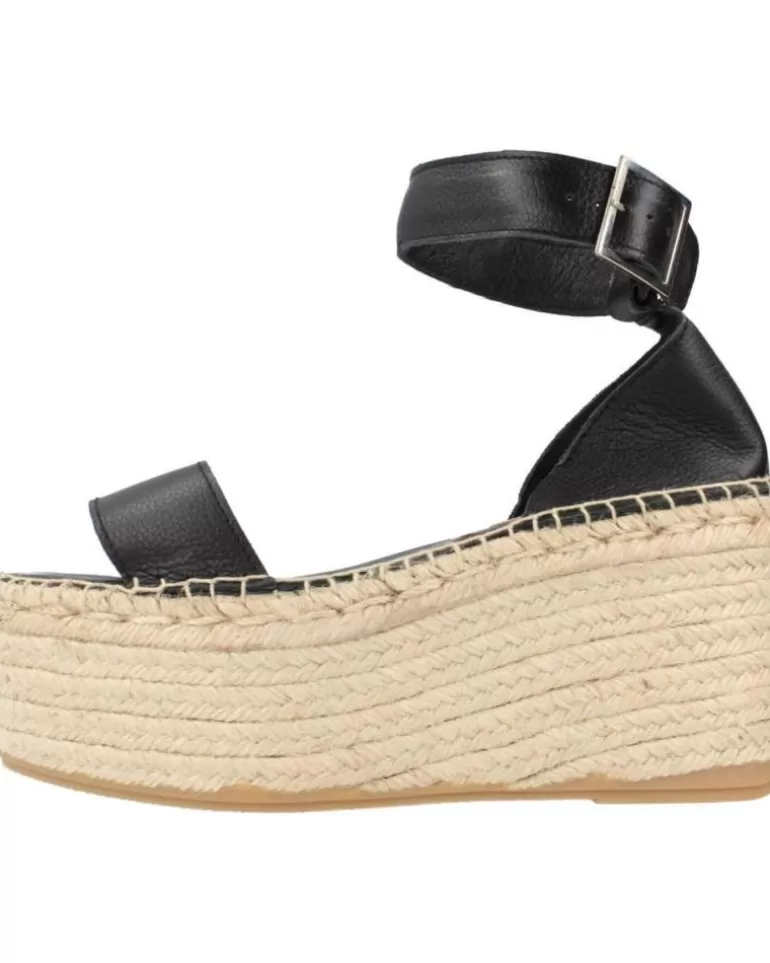CLARA DURAN Sandalias De Mujer Platafp12Cd Negro Flash Sale