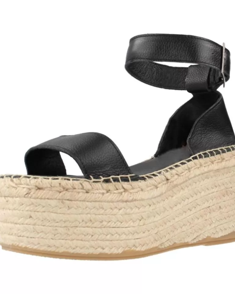 CLARA DURAN Sandalias De Mujer Platafp12Cd Negro Flash Sale