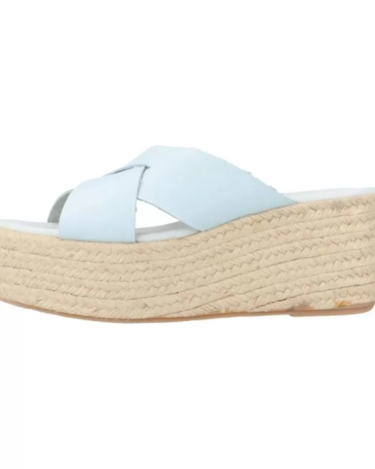 CLARA DURAN Sandalias De Mujer Platafp1Cd Azul Fashion