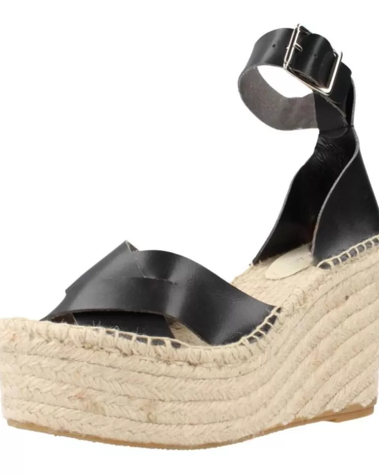 CLARA DURAN Sandalias De Mujer Platafp5Cd Negro Best Sale
