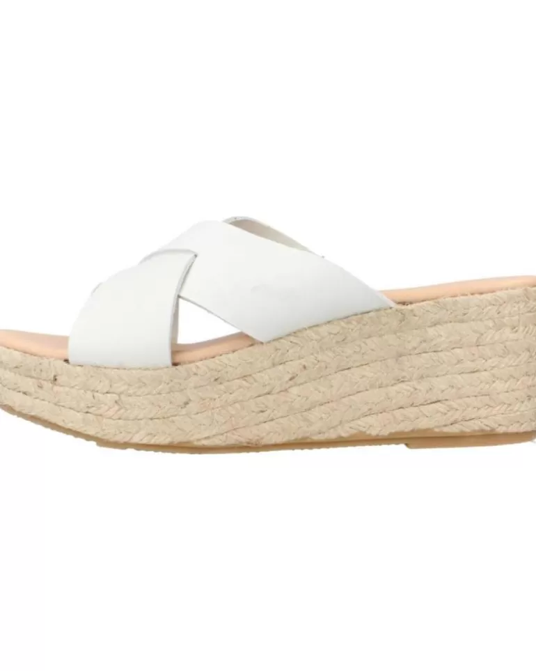 CLARA DURAN Sandalias De Mujer Platafp7Cd Blanco Store
