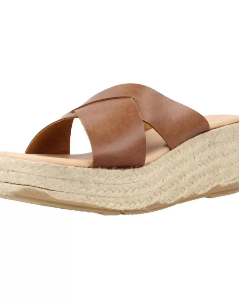 CLARA DURAN Sandalias De Mujer Platafp7Cd Marron Shop